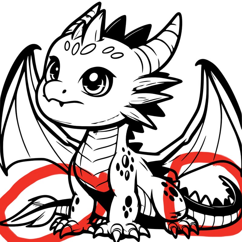 fierce baby night dragon