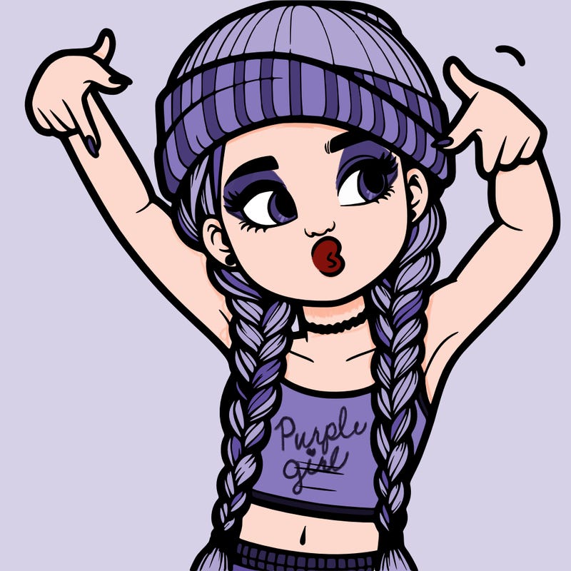 realistic teenage girl with braids and a beanie and crop top doing 🫶🏼