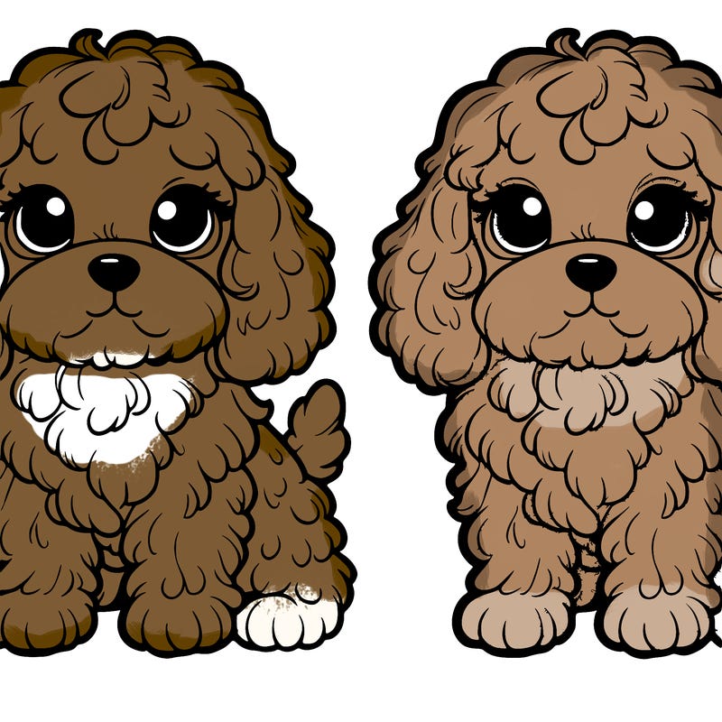 cute realistic cavapoo