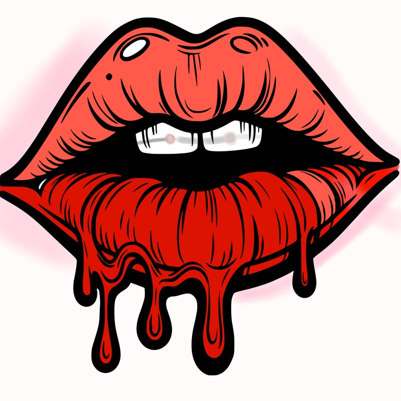 lips that look realistic and drip