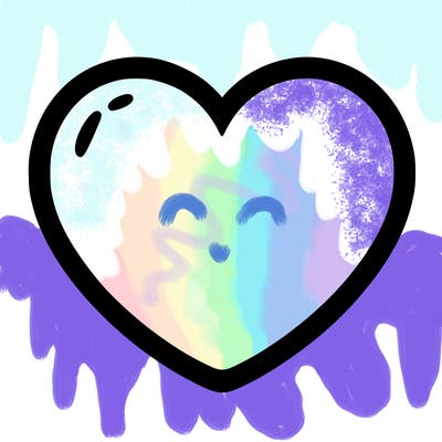 a blank heart