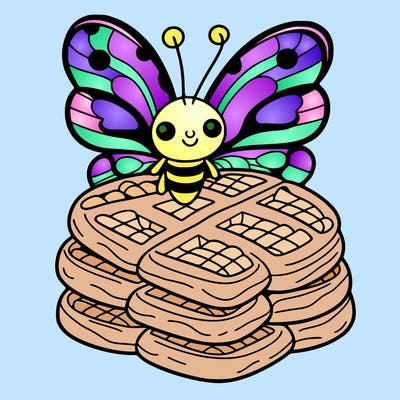 butterfly waffles
