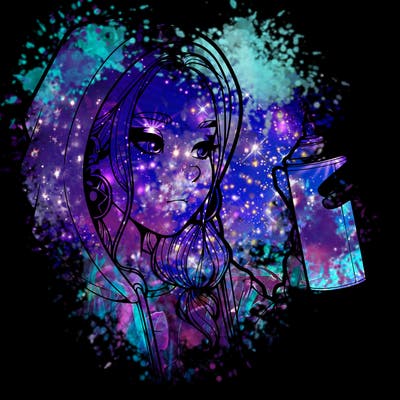 a realistic girl, spray painting