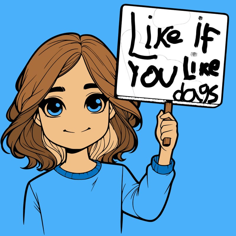 realistic girl holding up a sign