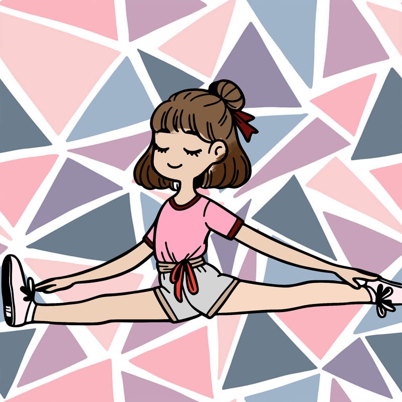 girl doing the splits