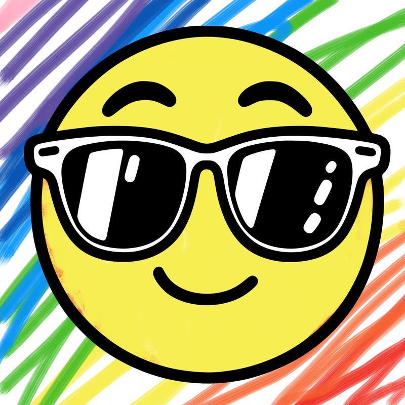 emoji with sunglasses