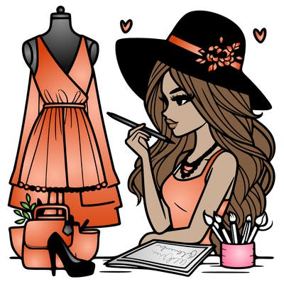 a stylish fashion designer