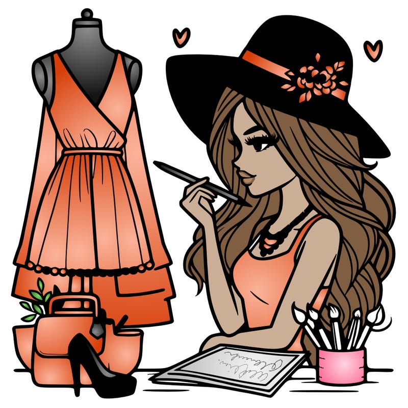 a stylish fashion designer