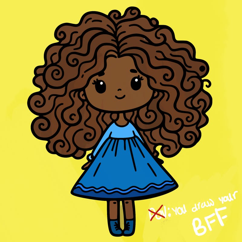 curly hair girl