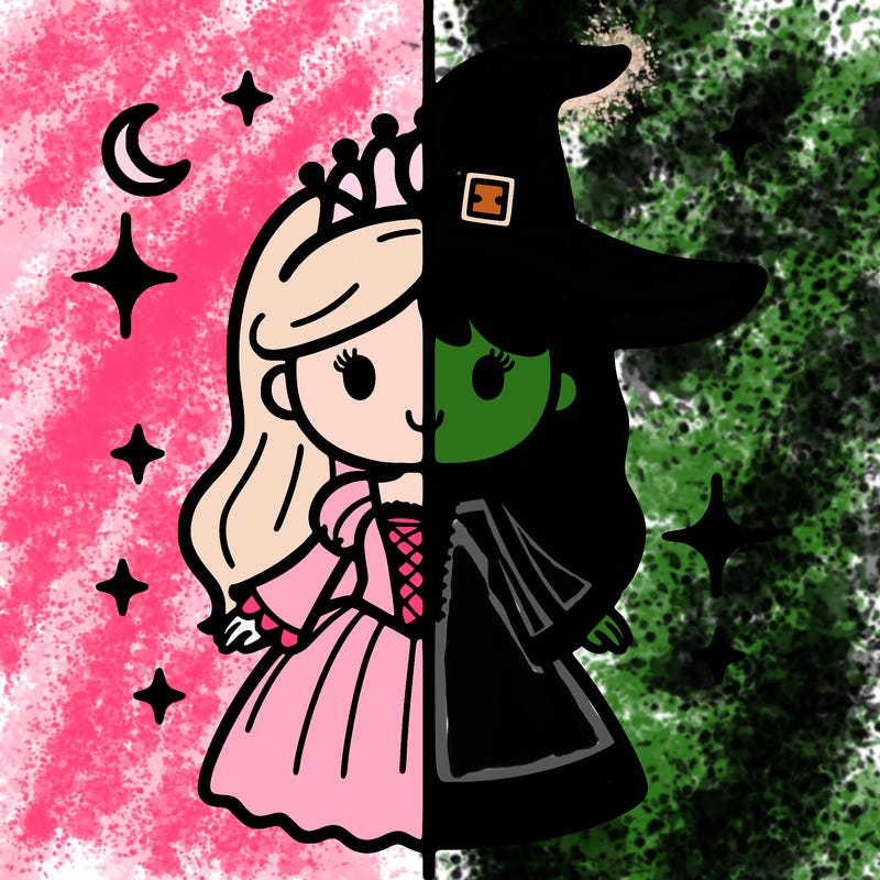 split princess and witch