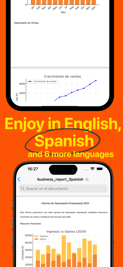 PDF Reader App zeigt Unterstützung für die spanische Sprache und Geschäftsberichte