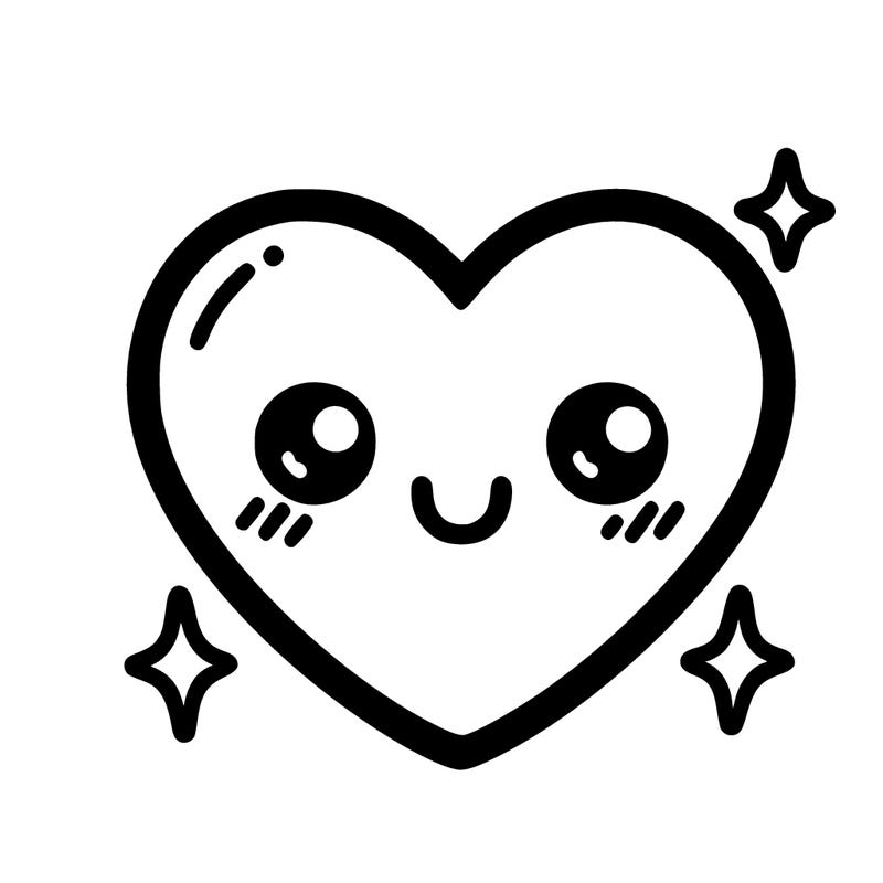 an easy heart drawing