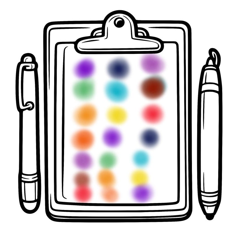 blank clip board with pen