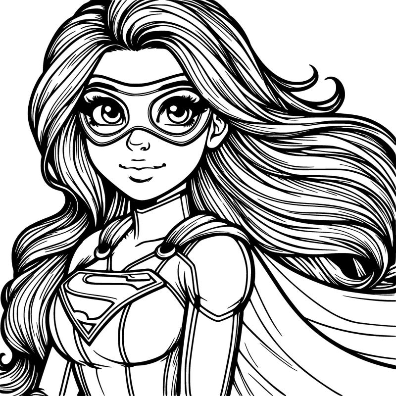 realistic superhero girl
