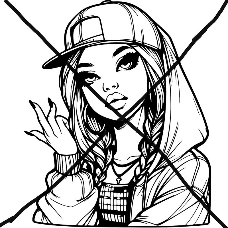 realistic hip hop girl