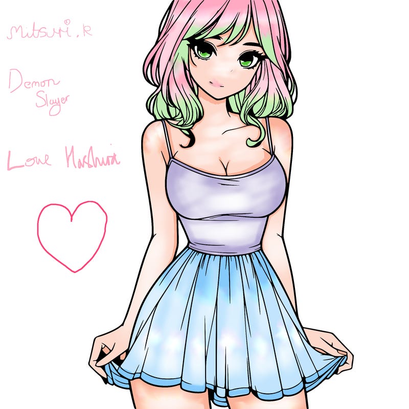 realistic girl in short dress
