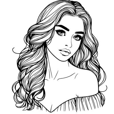 beautiful realistic girl