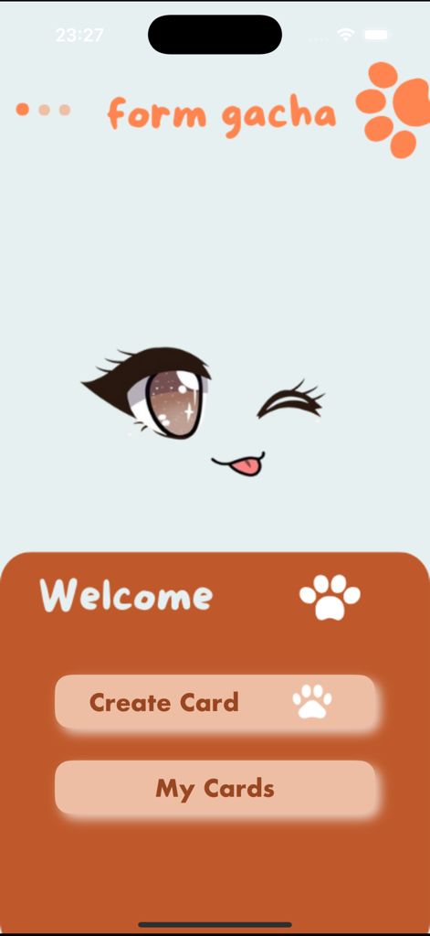 form gacha life Cute Character | Kawaii Cat Card & Story Maker