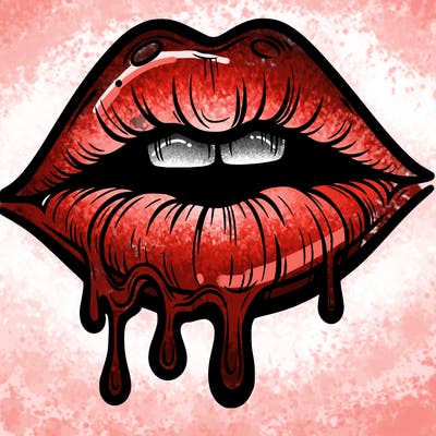 lips that look realistic and drip