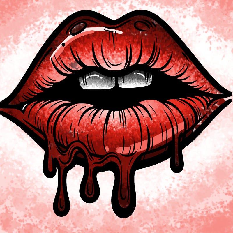 lips that look realistic and drip