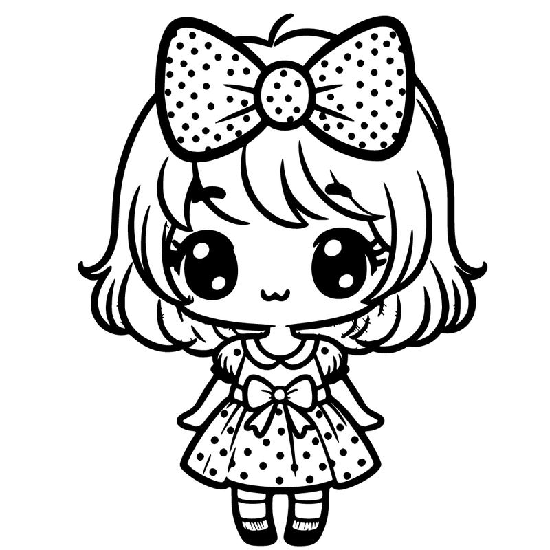 cute little girl with a bow