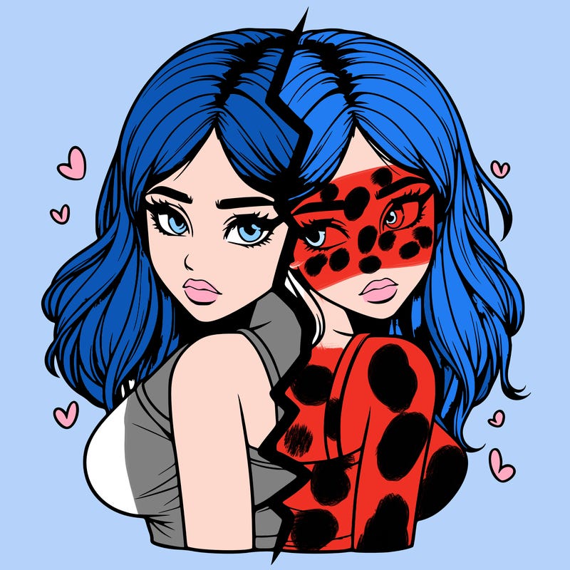 realistic girl split