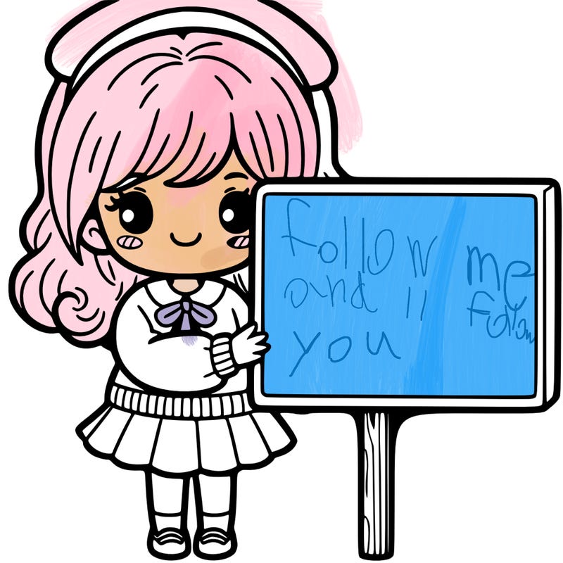 girl holding a sign