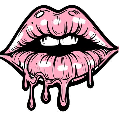 lips that look realistic and drip