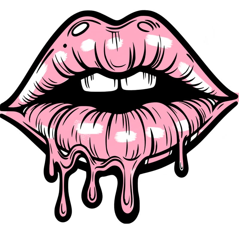 lips that look realistic and drip