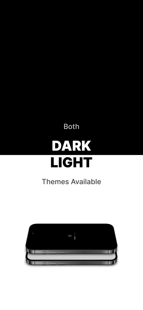 Thenx カリステニクス アプリのスクリーンショット、ダークモードとライトモードの両方のテーマが利用可能であることを示す