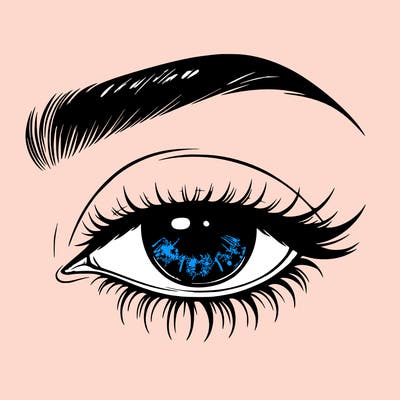 eye closed realistic