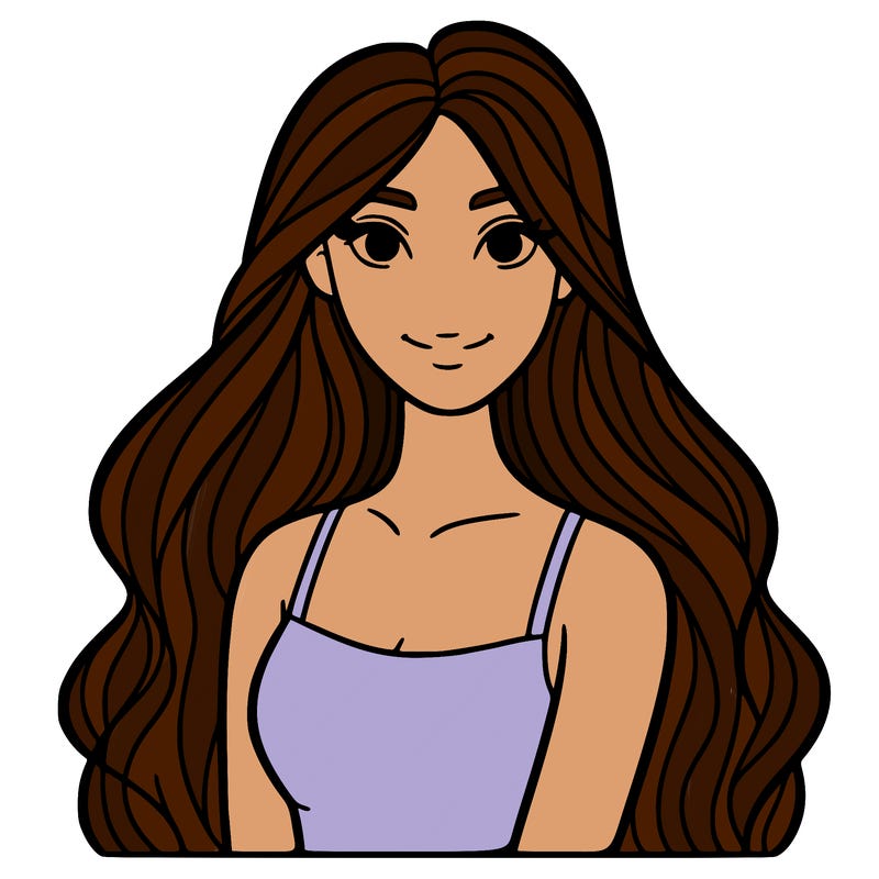 woman with long hair