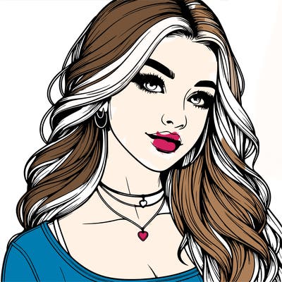 detailed realistic girl