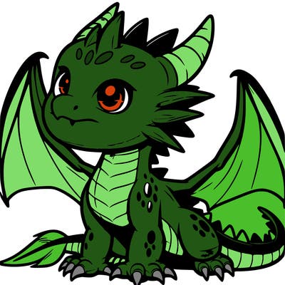 fierce baby night dragon
