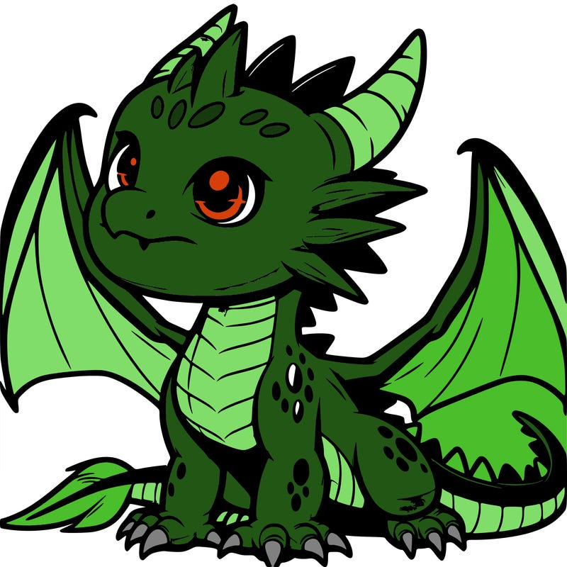 fierce baby night dragon