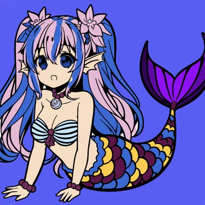anime mermaid