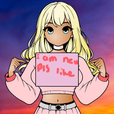 girl holding a blank sign in a long sleeve crop top