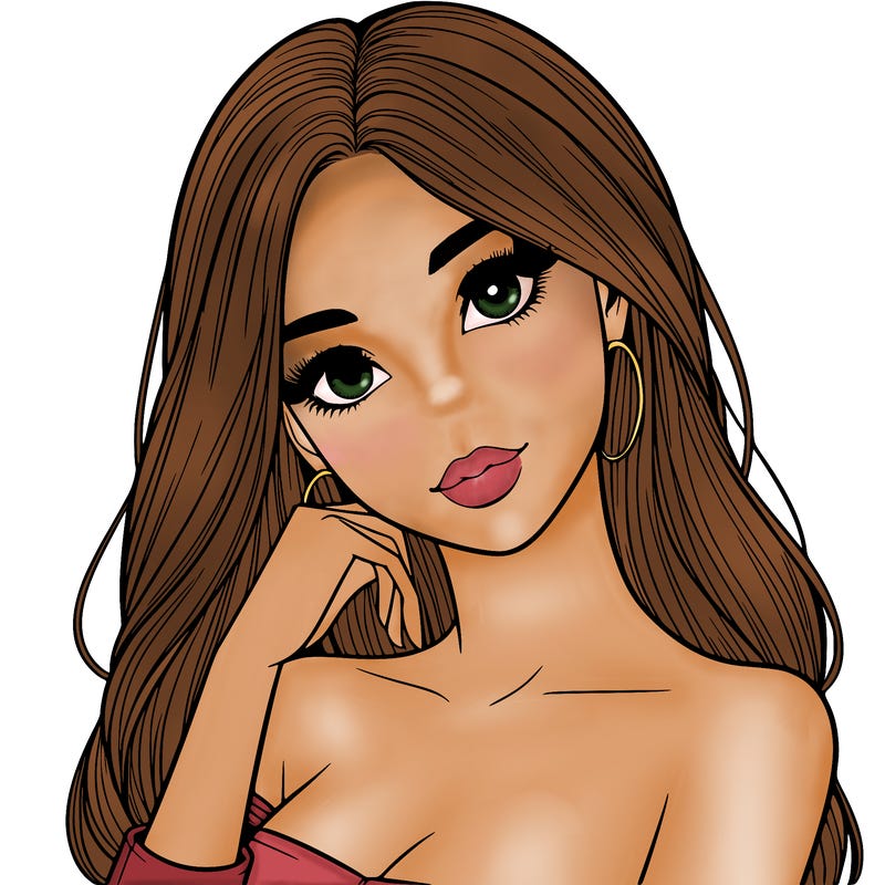 beautiful realistic girl