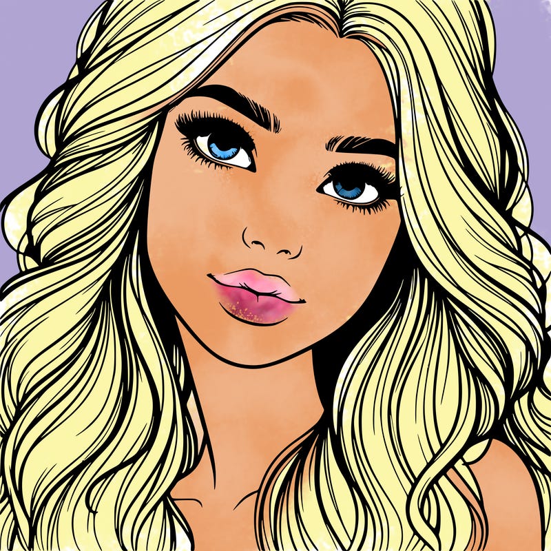 beautiful realistic girl