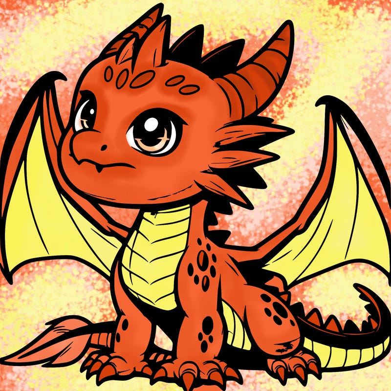 fierce baby night dragon