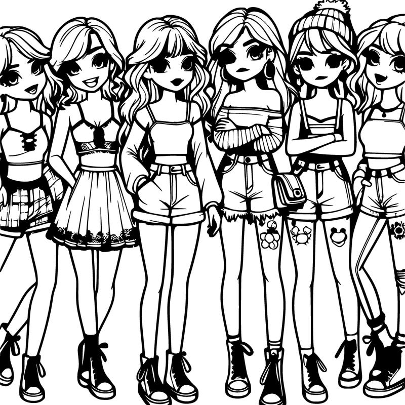 group of realist girls