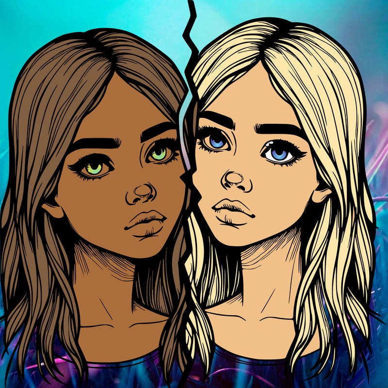 realistic girl split