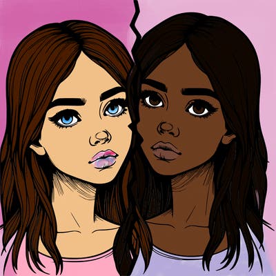 realistic girl split