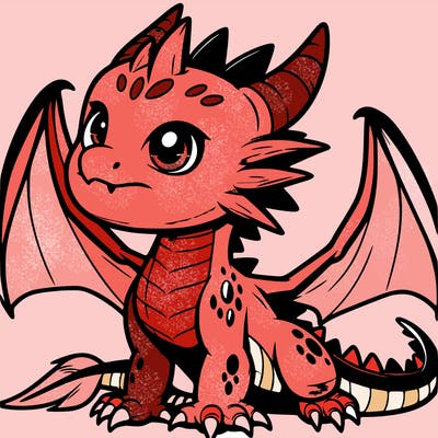 fierce baby night dragon