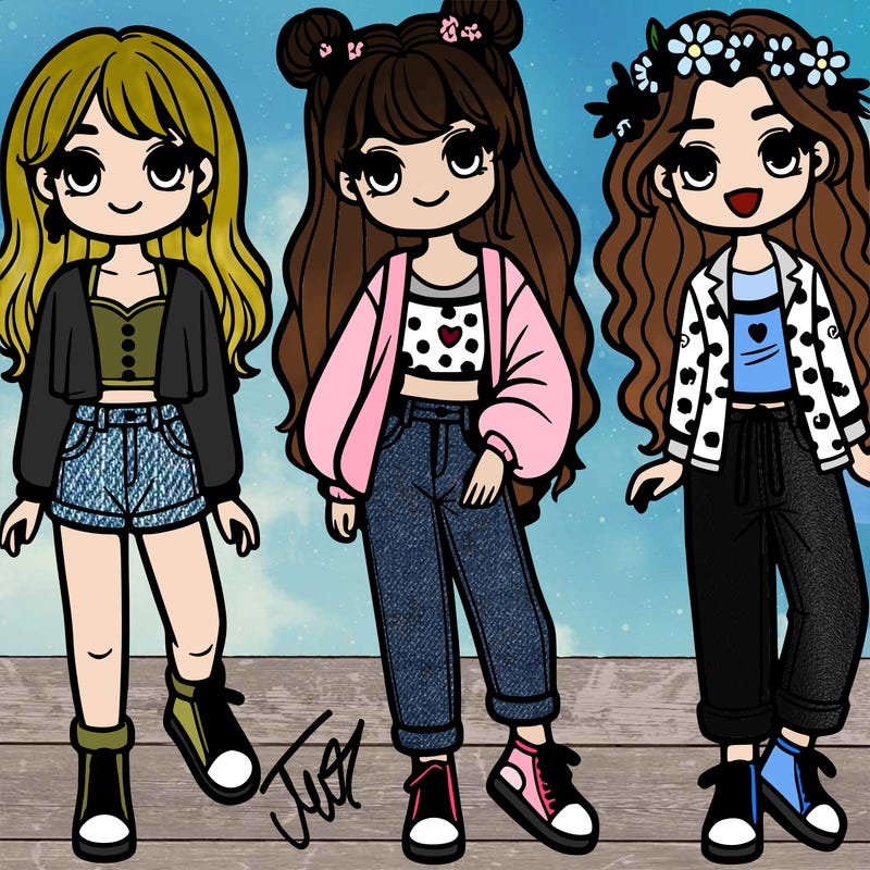 3 girls