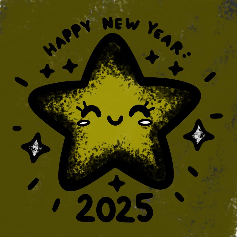 happy new year 2025 star wish