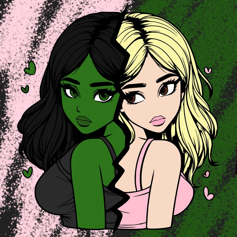 realistic girl split