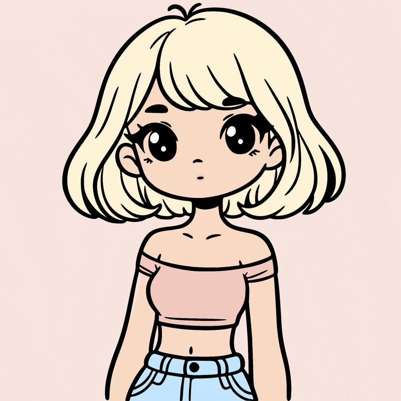 girl in a cute crop top