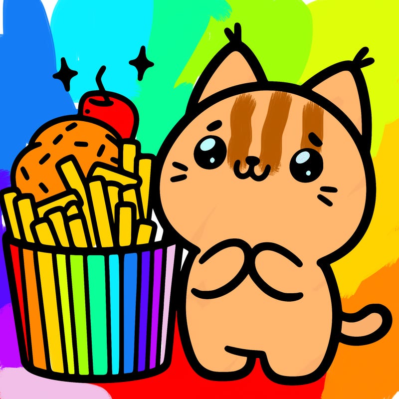 cute food cat