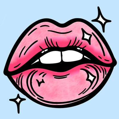 shiny lips